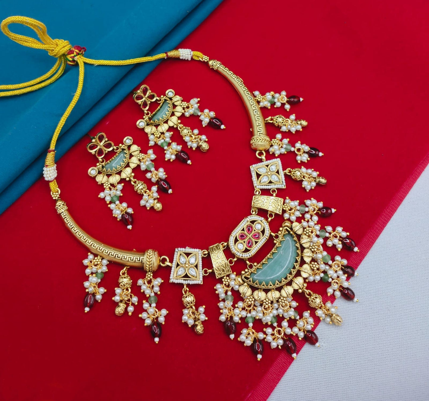 Copper Polki Heritage Necklace