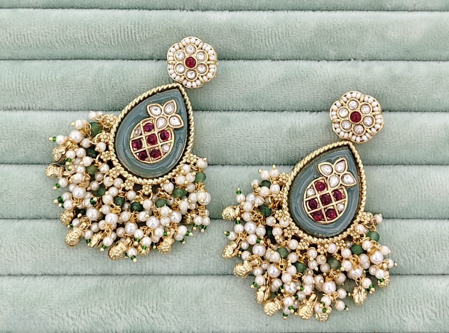 Premium Meena Paint Earrings