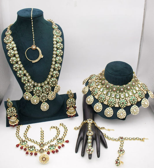 Premium Designer Kundan Full Bridal Jewellery