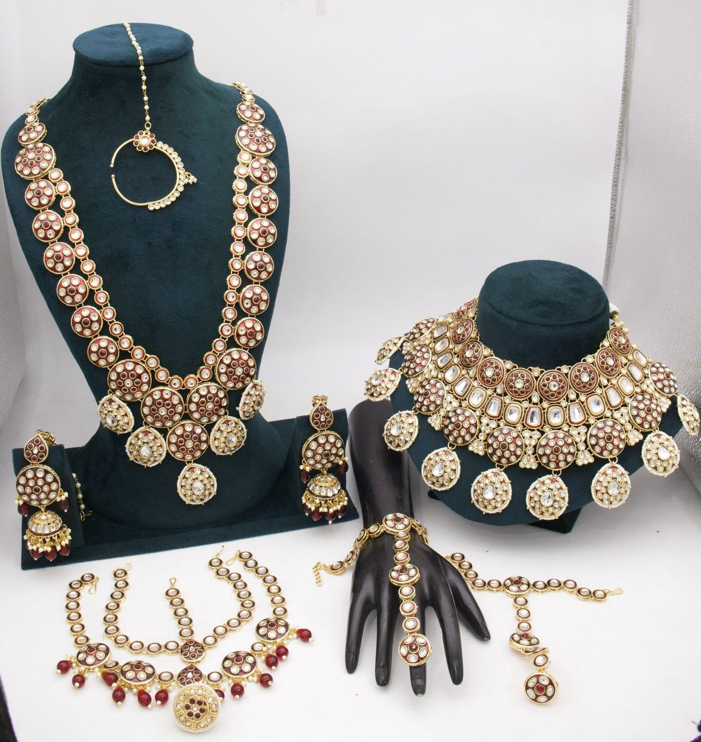Premium Designer Kundan Full Bridal Jewellery