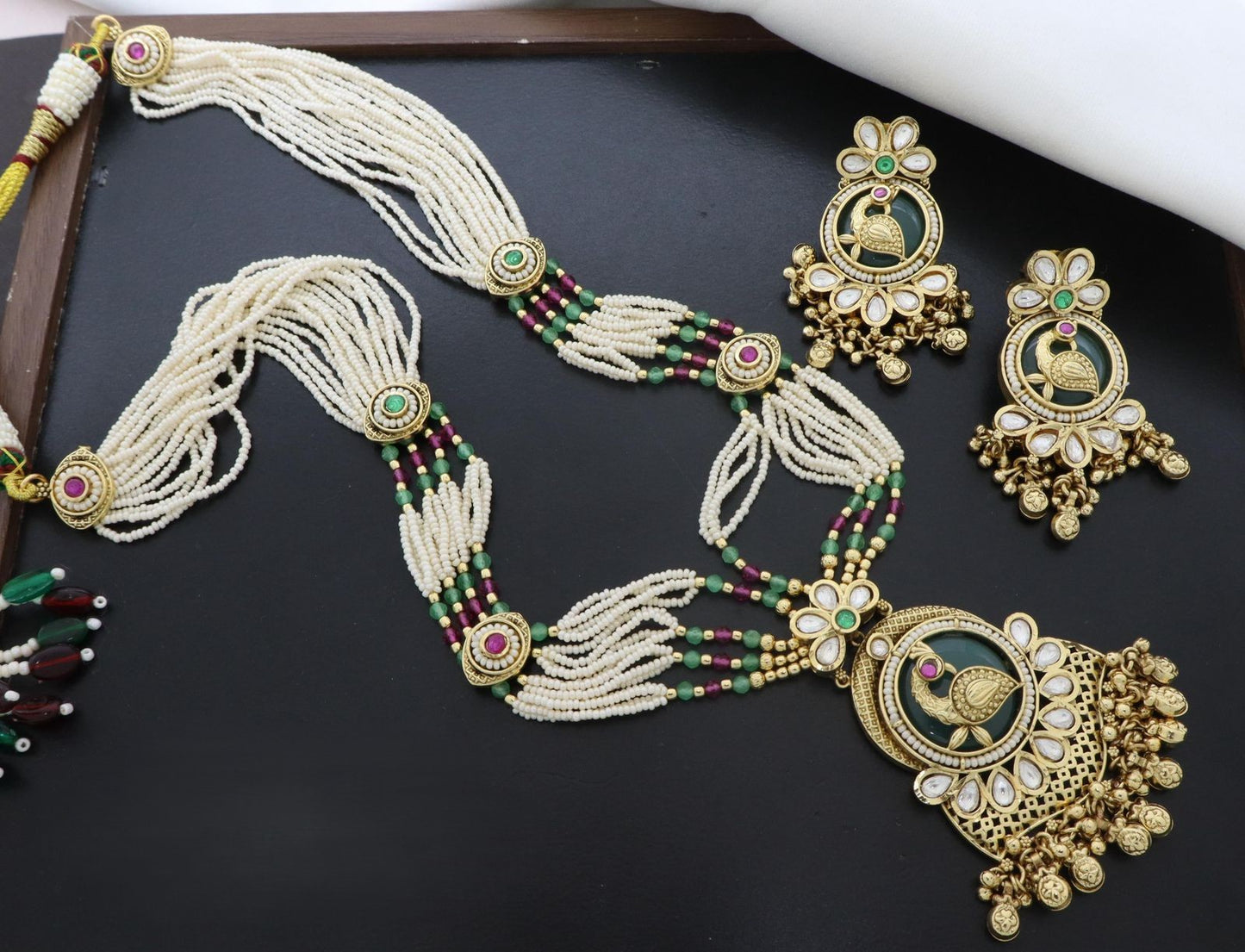 Premium Brass Real High Gold Heritage Long Necklace