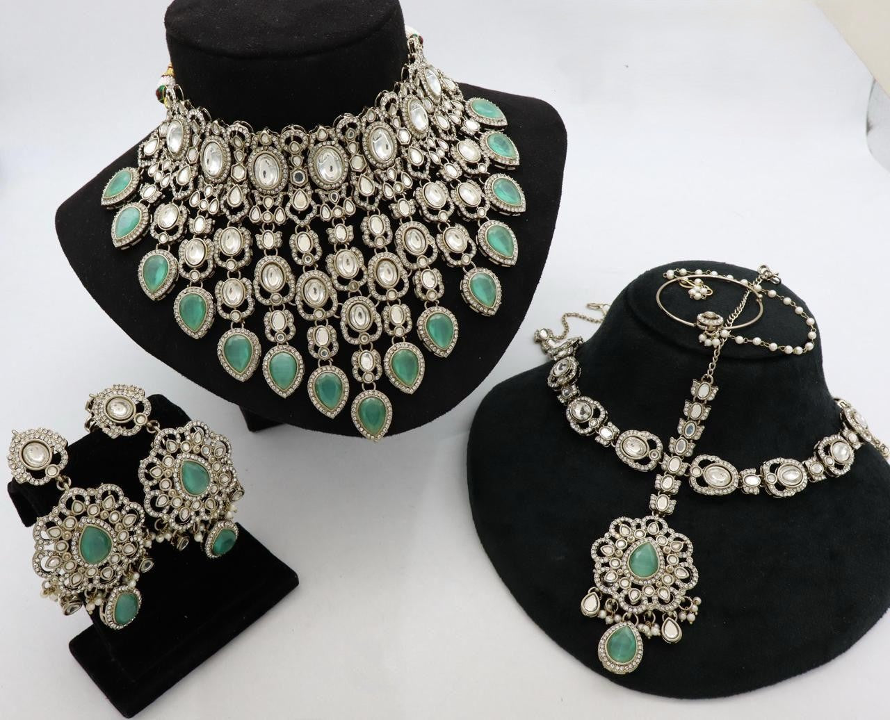 Premium Mehendi Gold Pakistani Semi Bridal