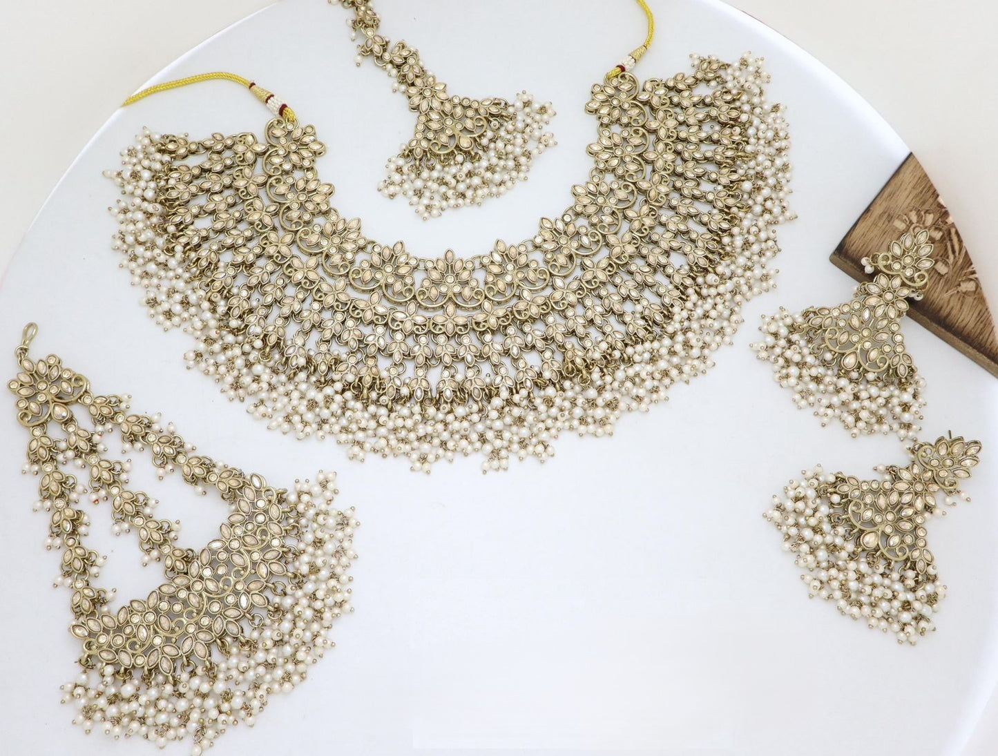 Premium Mehendi Gold Pakistani Semi Bridal