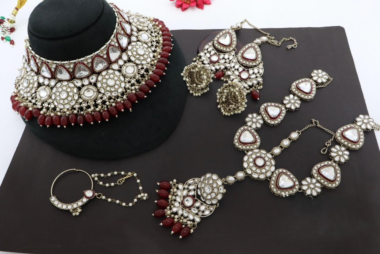 Premium Mehendi Gold Designer Semi Bridal Set