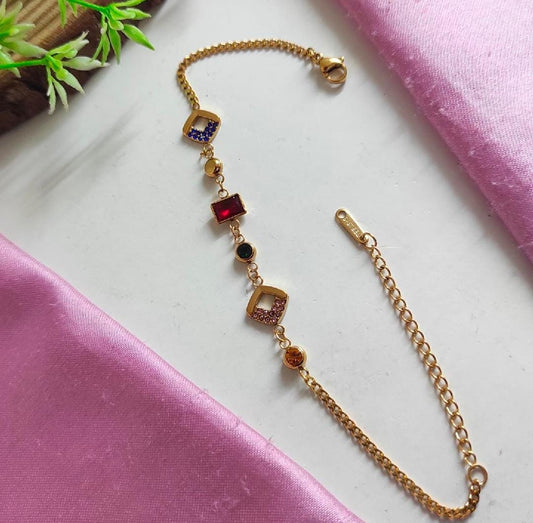 Anti Tarnish Stone Bracelet