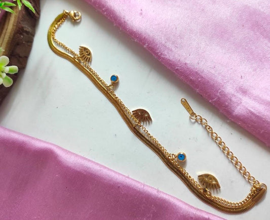 Anti Tarnish Evil Eye Bracelet