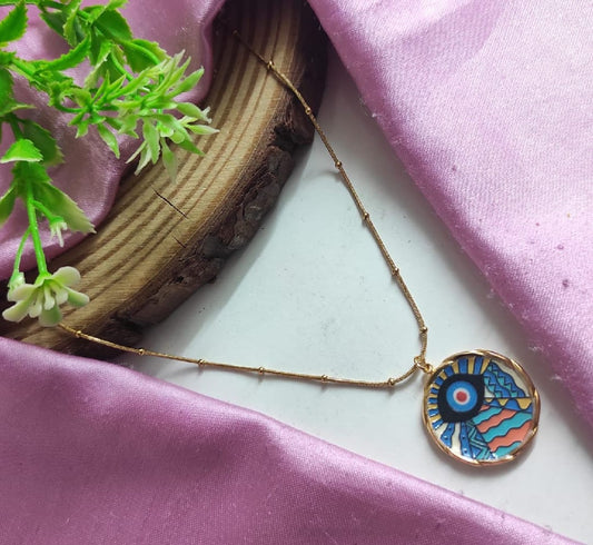 Anti Tarnish Evil Eye Chain Pendant