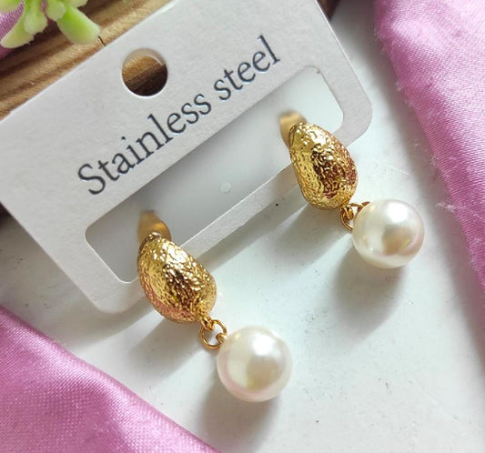 Anti Tarnish Pearl Drop Studs