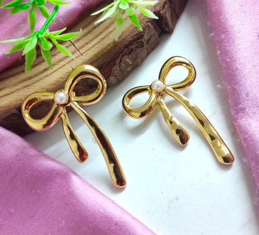 Anti Tarnish Bow Earrings