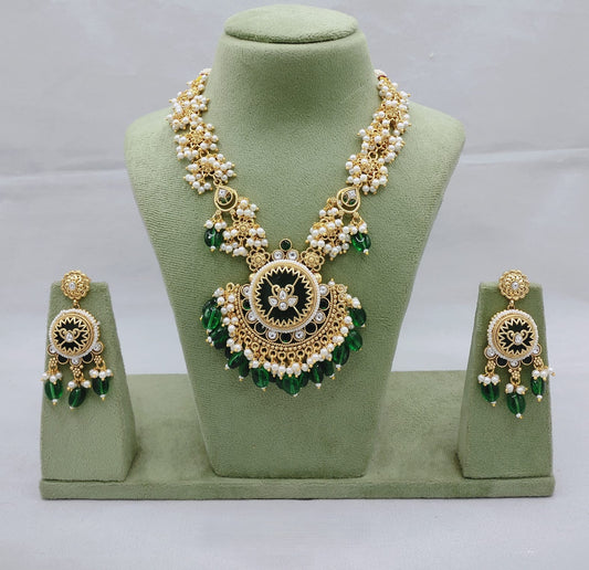 Rajwadi Polki Necklace