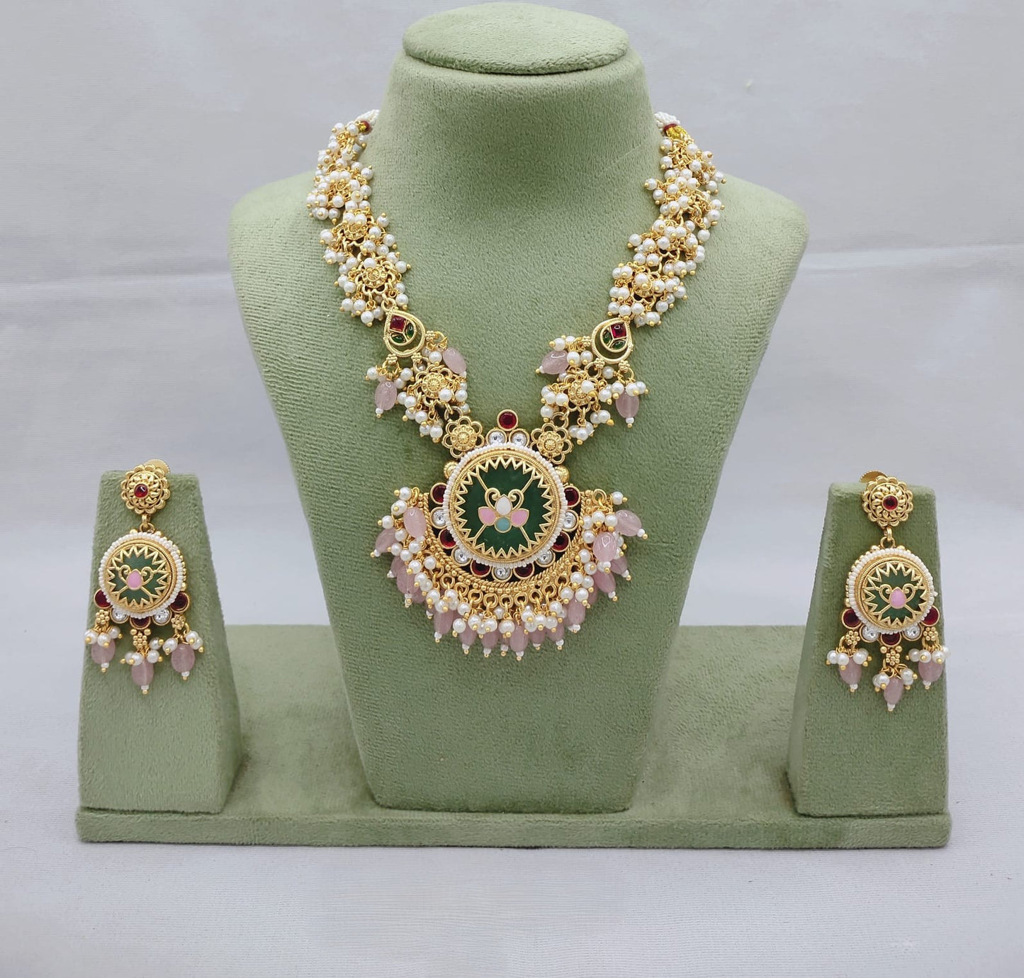 Rajwadi Polki Necklace