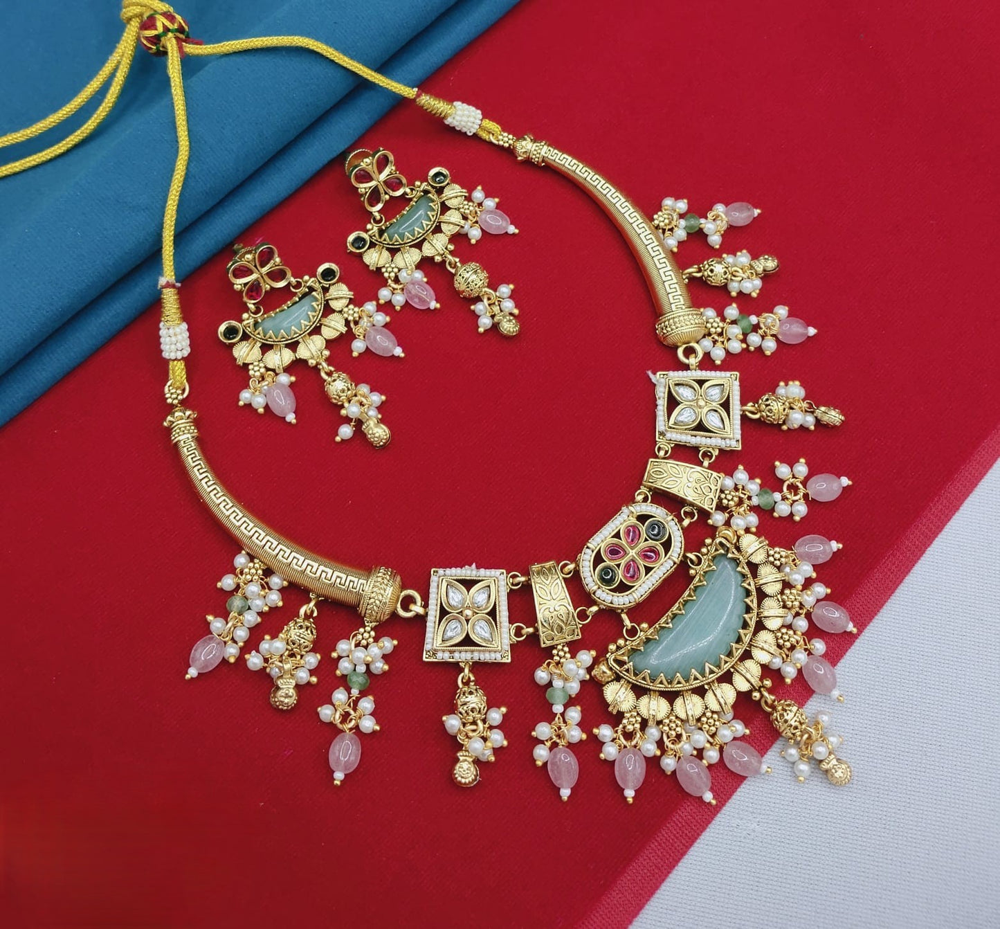 Copper Polki Heritage Necklace