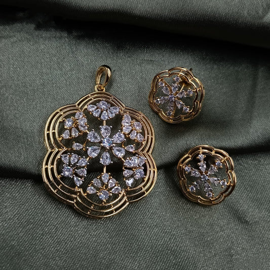 AD Flower Pendant Set