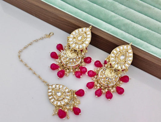 Classy Jumka Earrings Tikka