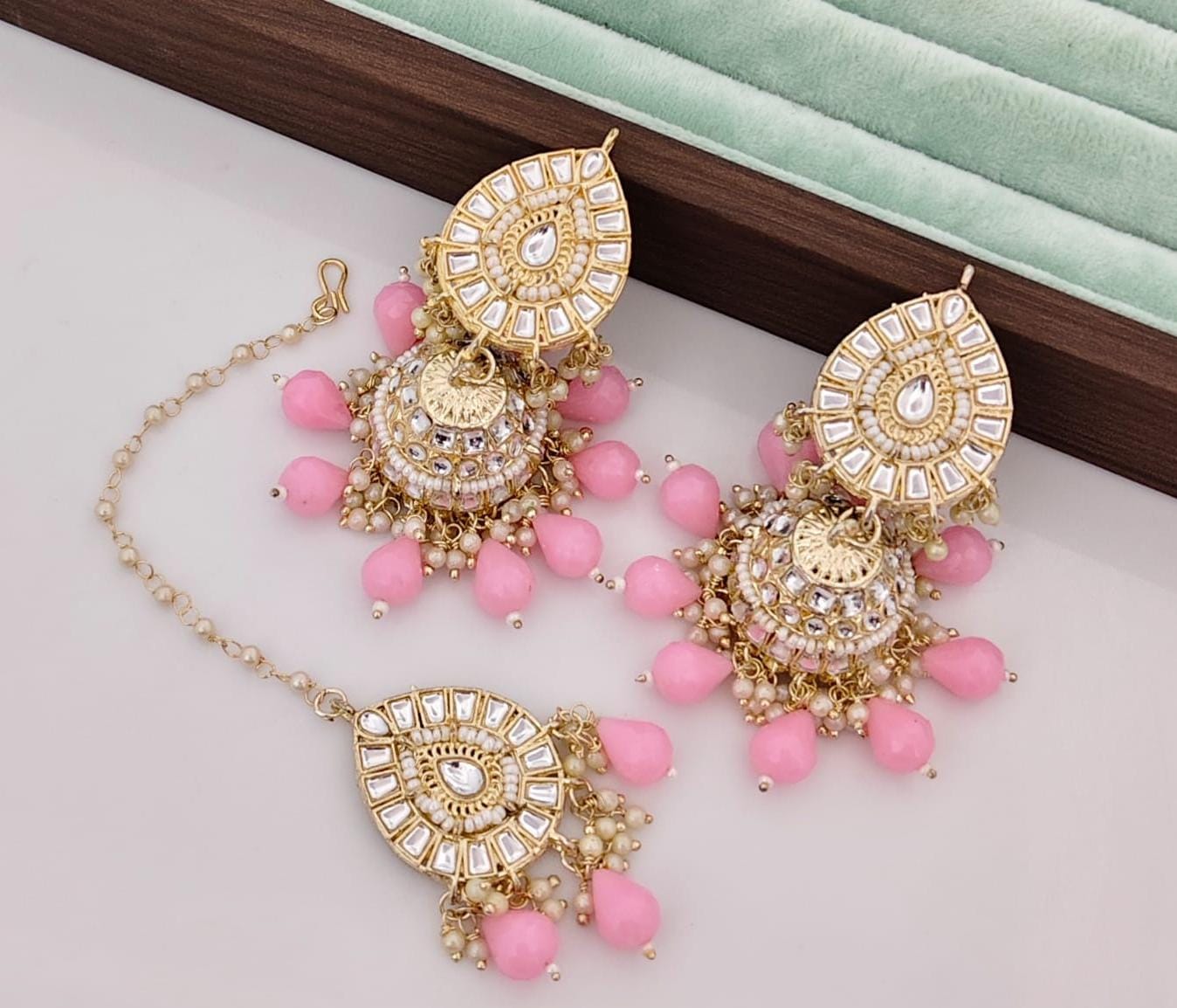 Classy Jumka Earrings Tikka