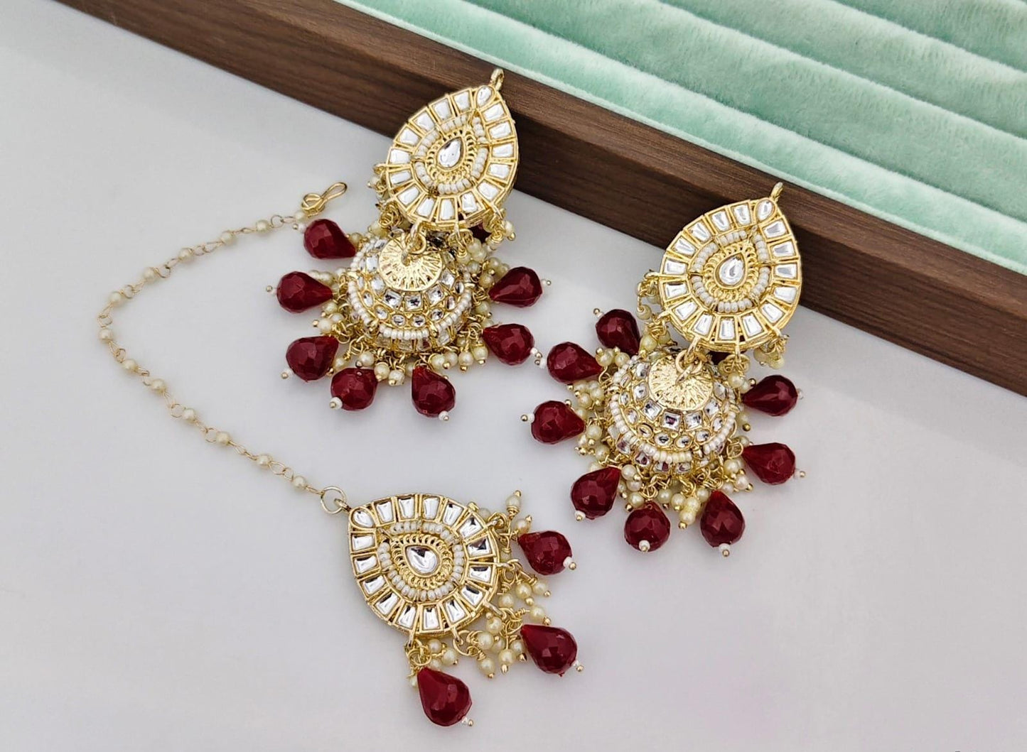 Classy Jumka Earrings Tikka