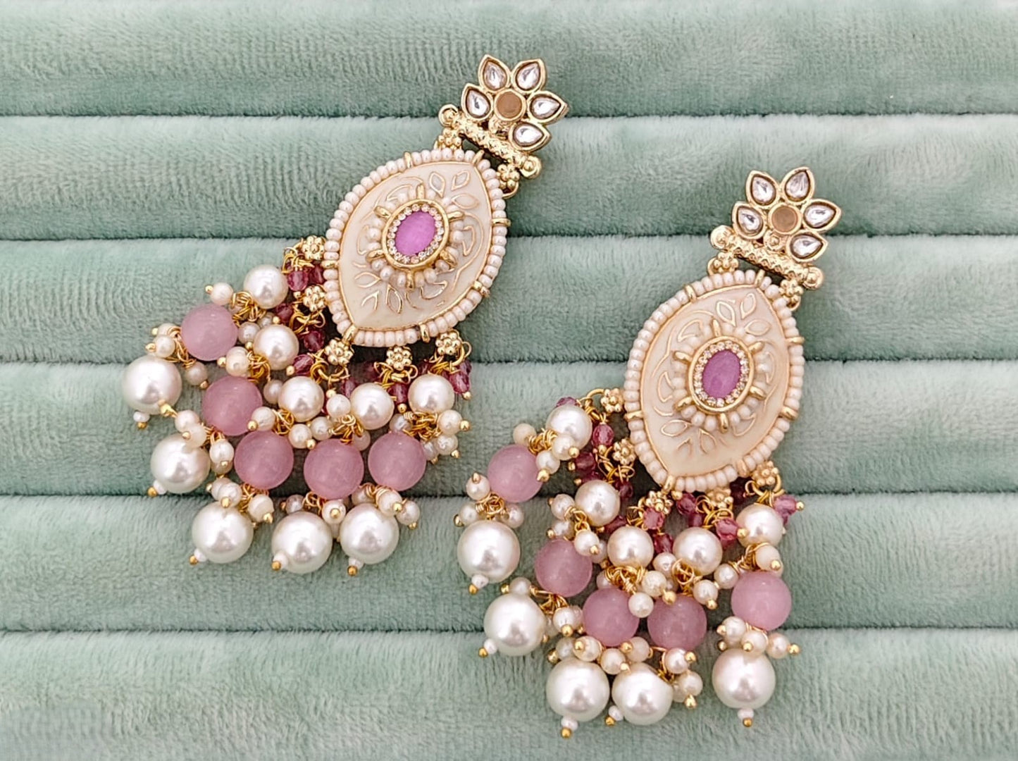 Premium Meena Paint Earrings