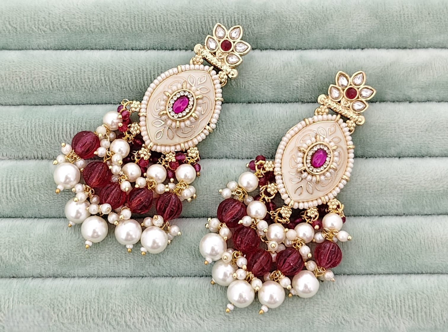 Premium Meena Paint Earrings