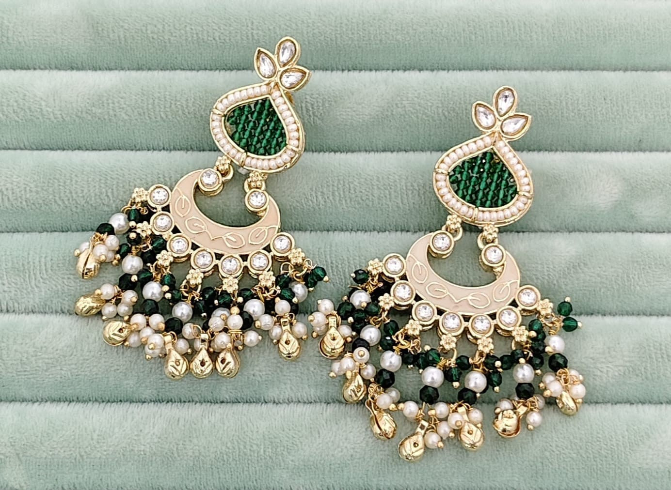 Premium Meena Paint Pearl Earrings
