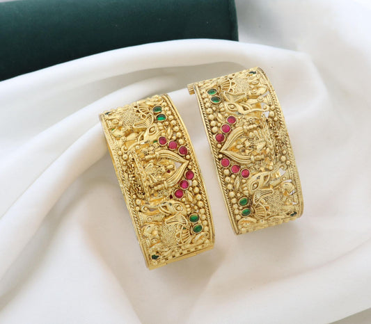 Premium High Gold Pacheli Openable Bangles