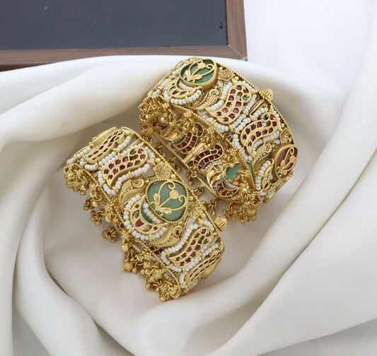 Premium Brass Rajwadi Heritage Openable Bangles