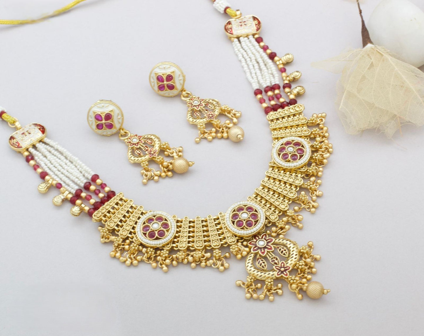 Brass Premium High Gold Heritage Necklace
