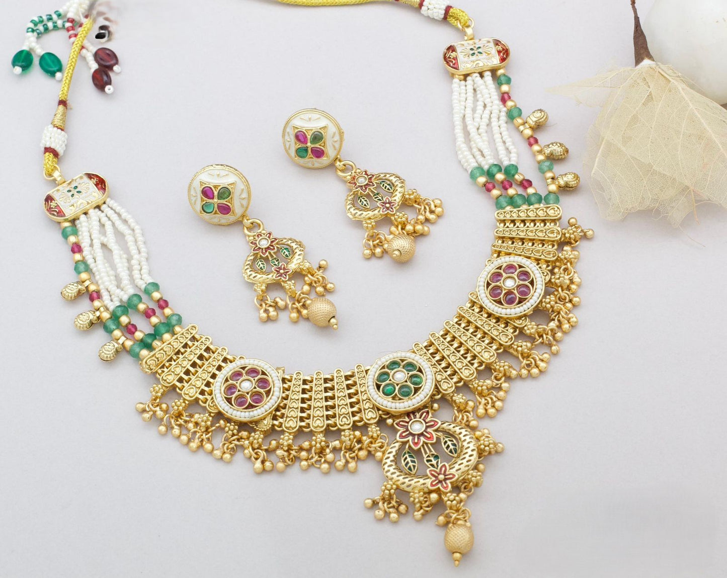 Brass Premium High Gold Heritage Necklace