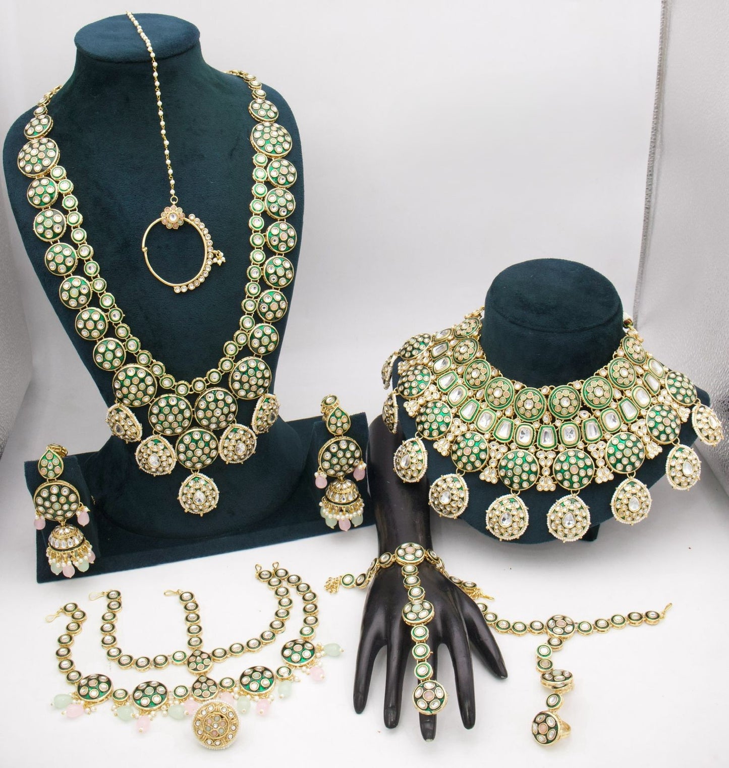 Premium Designer Kundan Full Bridal Jewellery