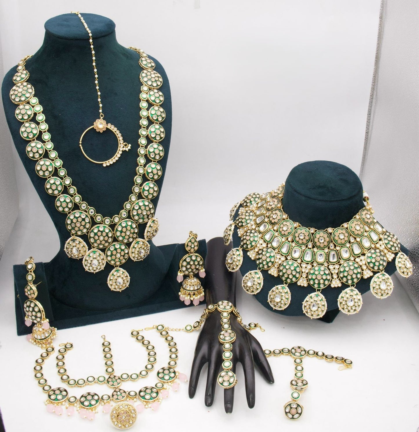 Premium Designer Kundan Full Bridal Jewellery