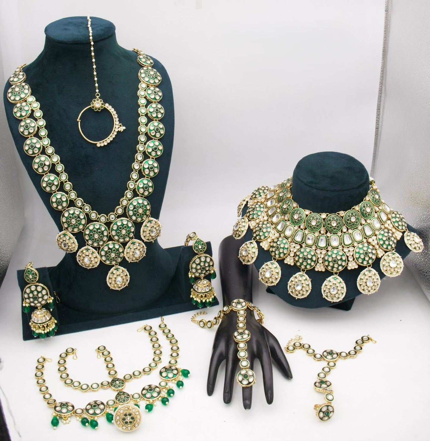 Premium Designer Kundan Full Bridal Jewellery