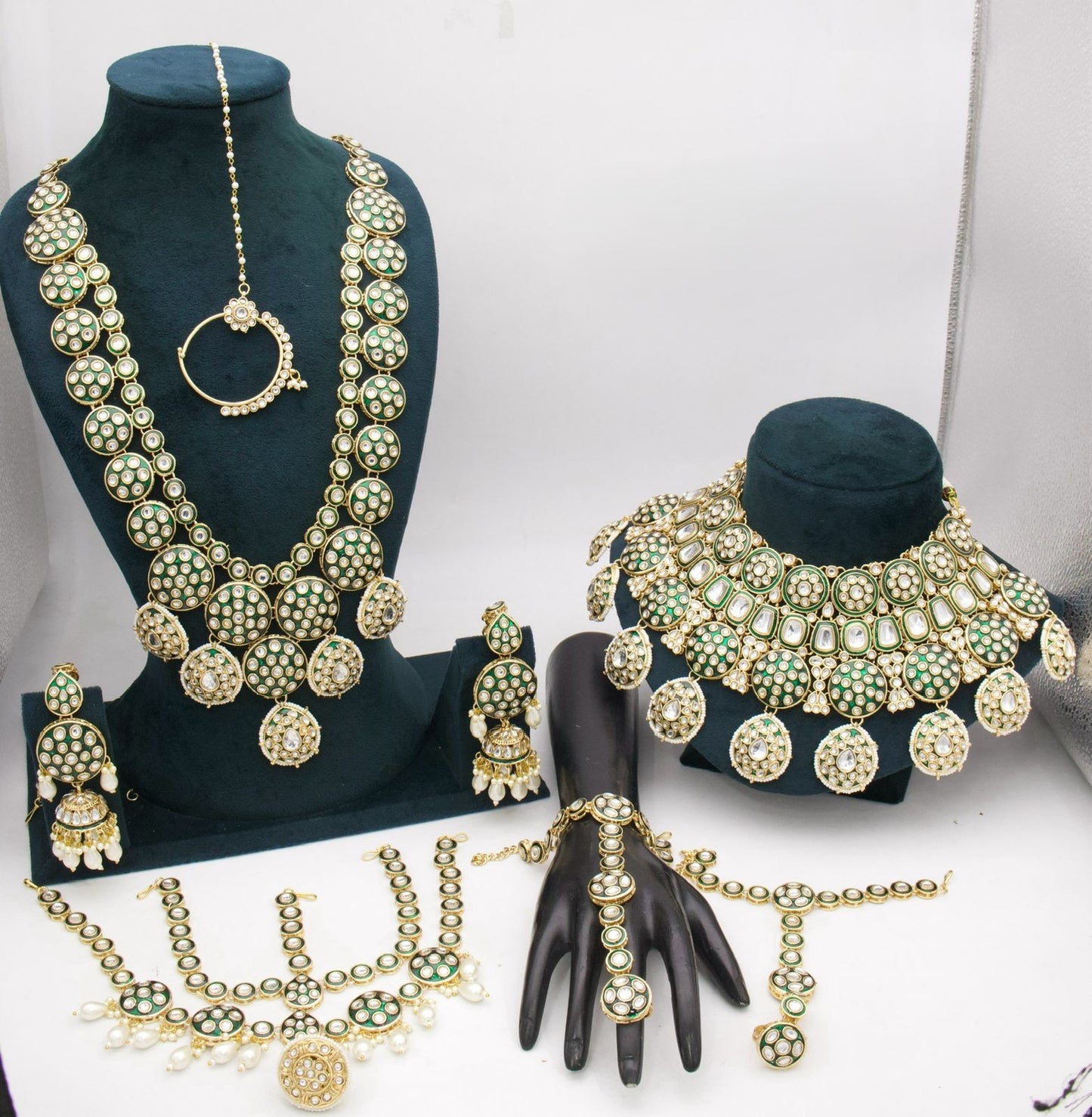 Premium Designer Kundan Full Bridal Jewellery