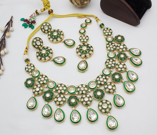 Brass Premium High Gold Choker Necklace