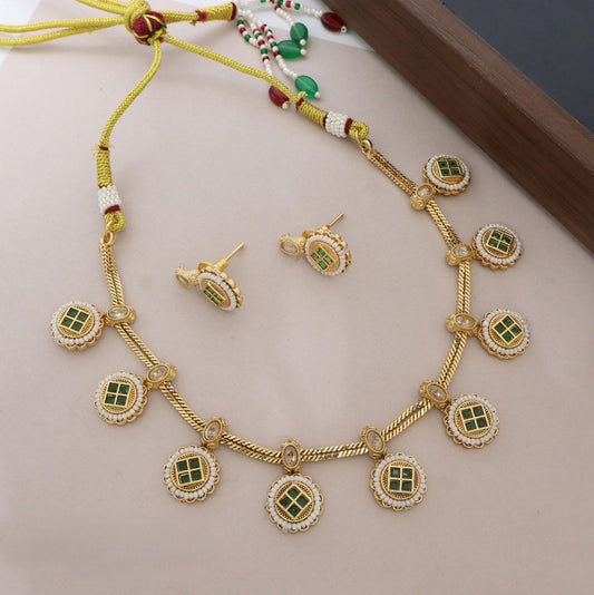 Pure Copper High Gold Delicate Necklace