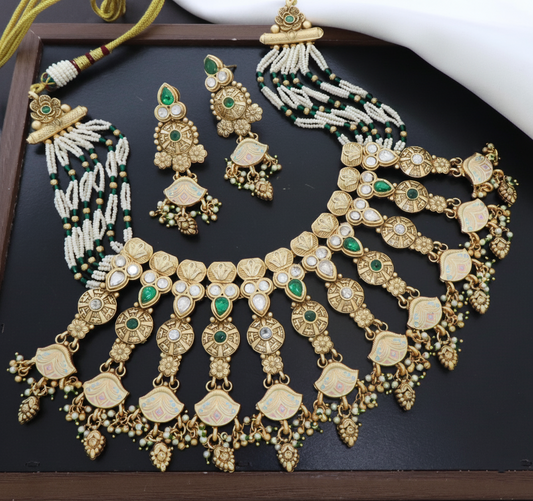 Premium Brass Kundan Necklace