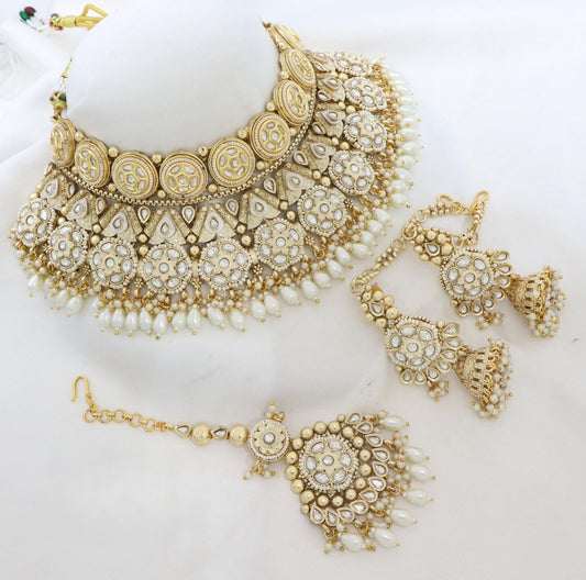 Semi Bridal Kundan Necklace