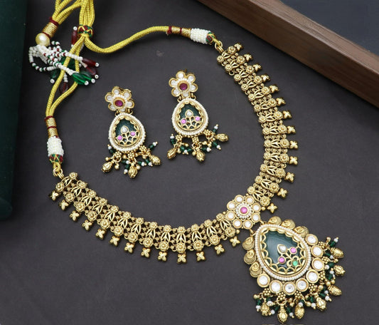 Brass Real Gold Heritage Necklace