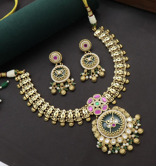 Brass Real Gold Heritage Necklace