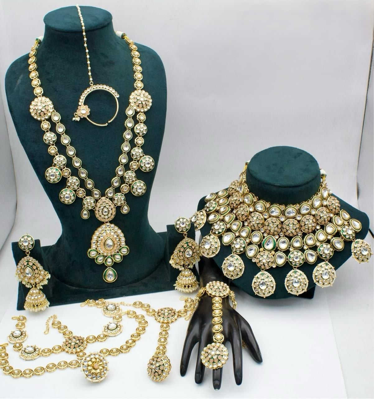 Designer Premium High Gold Full Bridal Set