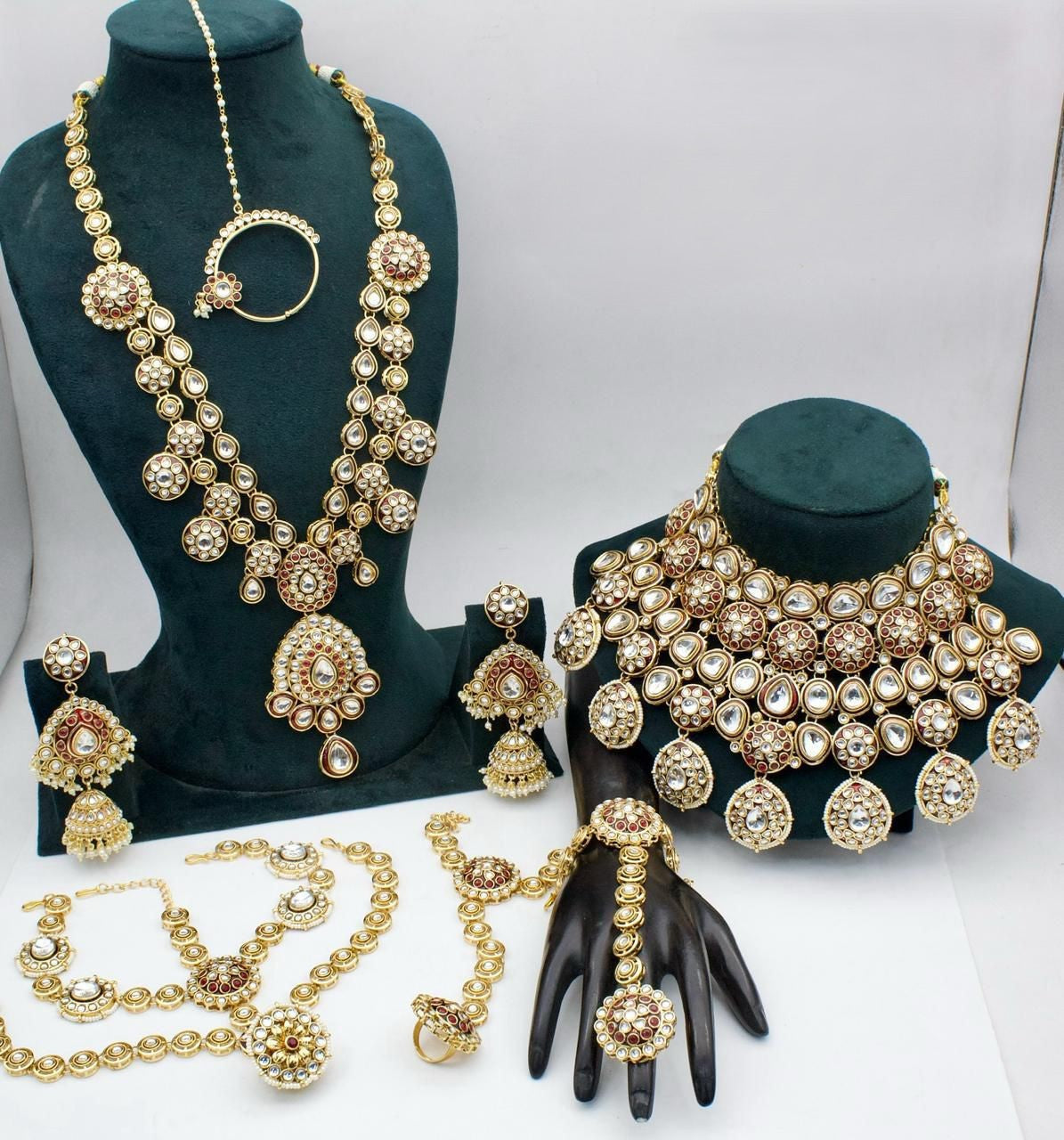 Designer Premium High Gold Full Bridal Set