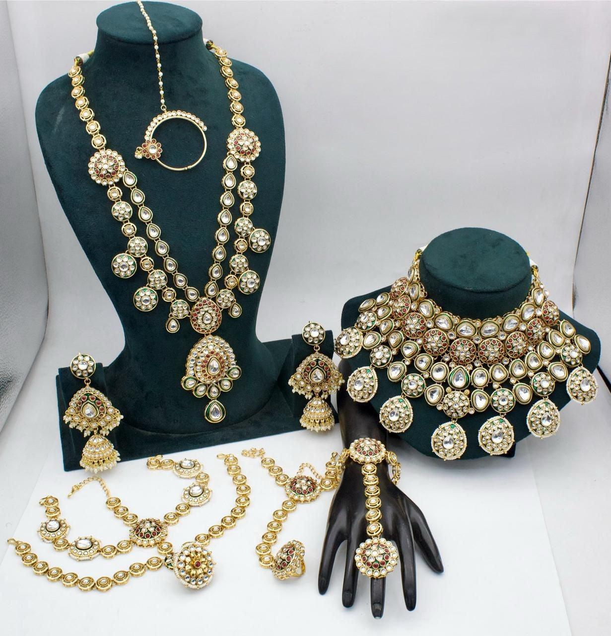 Designer Premium High Gold Full Bridal Set