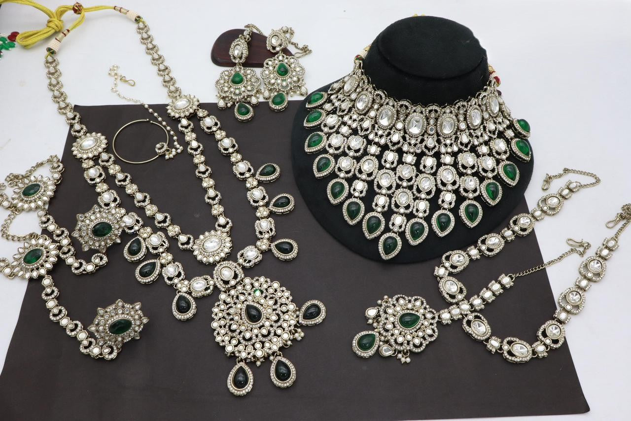 Premium Mehendi Gold Full Bridal Set