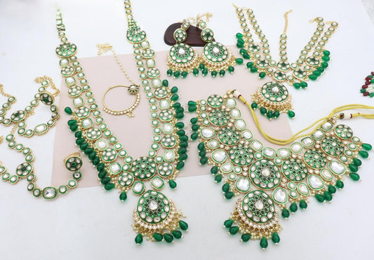 Meenakari Kundan Full Bridal Set