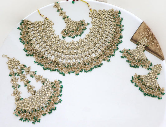 Premium Mehendi Gold Pakistani Semi Bridal