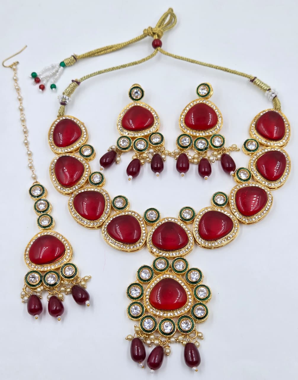 Monalisa Stone AD Necklace Set