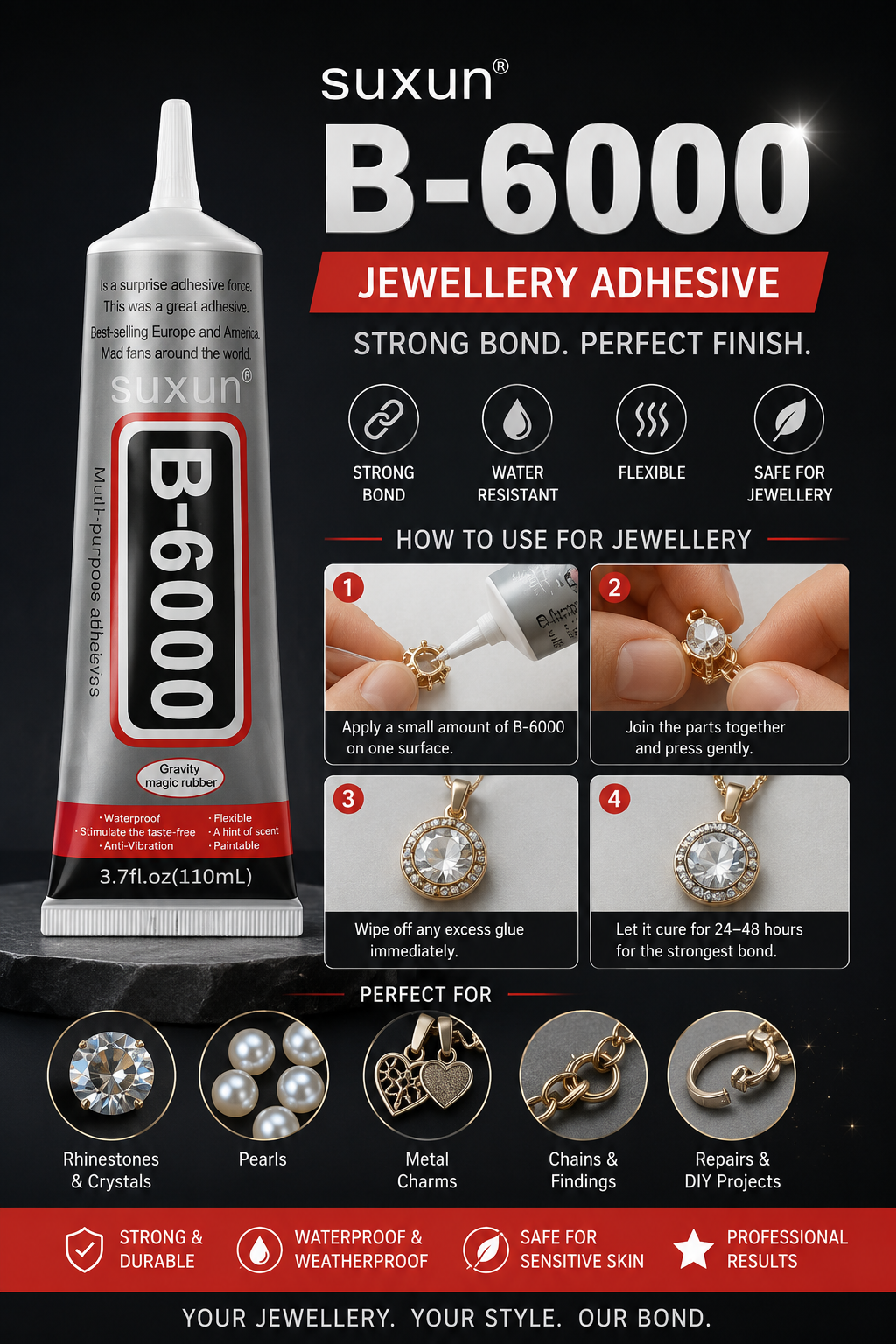 B-6000 Multi-Purpose Jewellery Glue