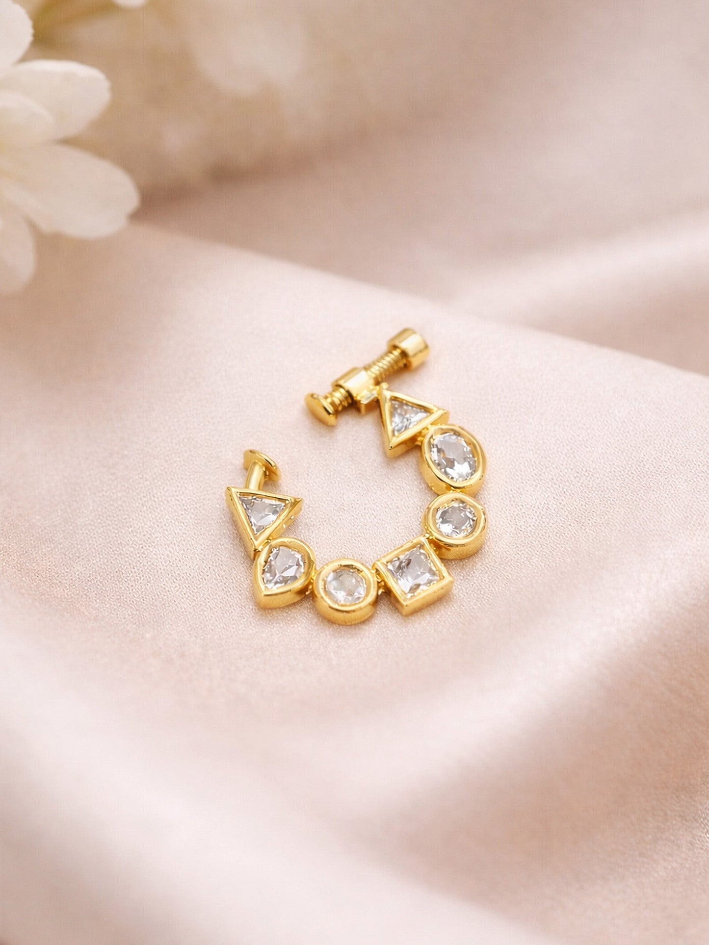Minimal Gold Plated Geometric Ad Nath